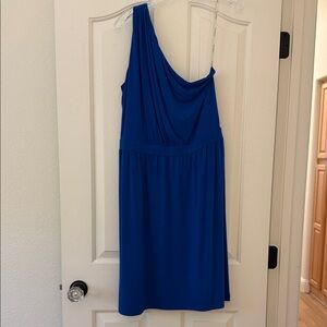 Tommy Bahama Vibrant Blue One-Shoulder Dress